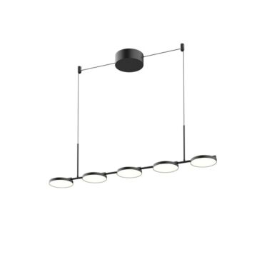 Novel LED Island Pendant in Black by Kuzco Lighting