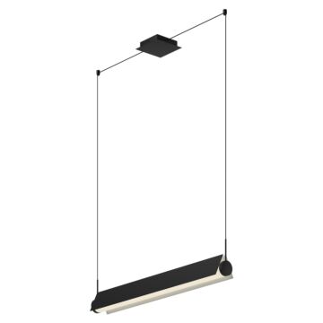 Phoenix LED Linear Pendant in BlackWhite by Kuzco Lighting