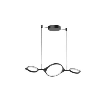 Serif LED Island Pendant in Black by Kuzco Lighting