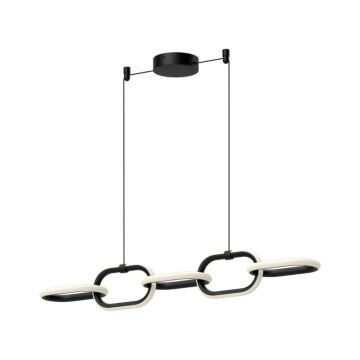 Airen LED Linear Pendant in Black by Kuzco Lighting