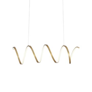 Synergy LED Pendant in Antique Brass by Kuzco Lighting