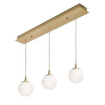 Loretto Three Light Pendant in Satin Brass by AFX Lighting