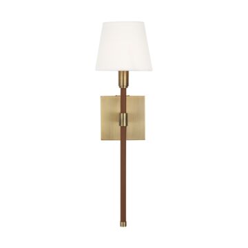 Katie One Light Wall Sconce in Time Worn Brass by Visual Comfort Studio