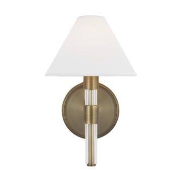 Robert One Light Wall Sconce in Time Worn Brass by Visual Comfort Studio
