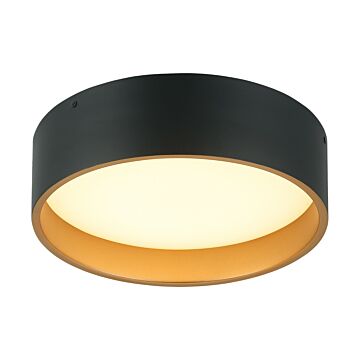Novalee LED Flush Mount in Matte Black by Matteo Lighting