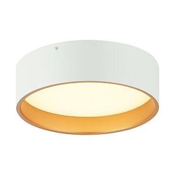 Novalee LED Flush Mount in Matte White by Matteo Lighting
