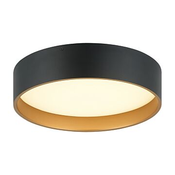 Novalee LED Flush Mount in Matte Black by Matteo Lighting