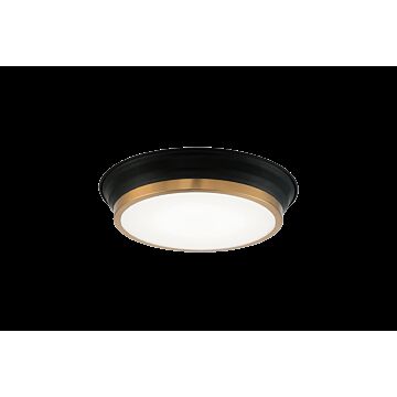 Jaxx One Light Ceiling Mount in Black   Aged Gold Brass by Matteo Lighting