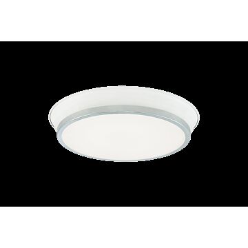 Jaxx Two Light Ceiling Mount in White   Chrome by Matteo Lighting