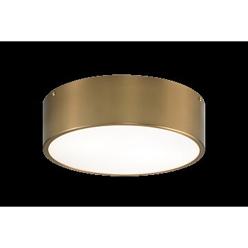 Snare Two Light Flush Mount in Aged Gold Brass by Matteo Lighting