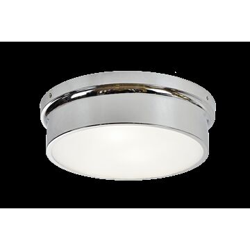 Ciotola Two Light Flush Mount in Chrome by Matteo Lighting