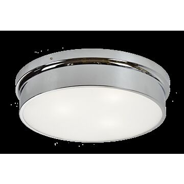 Ciotola Three Light Flush Mount in Chrome by Matteo Lighting