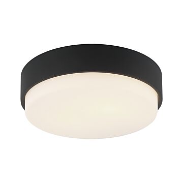 Quintz Two Light Ceiling Mount in Matte Black by Matteo Lighting