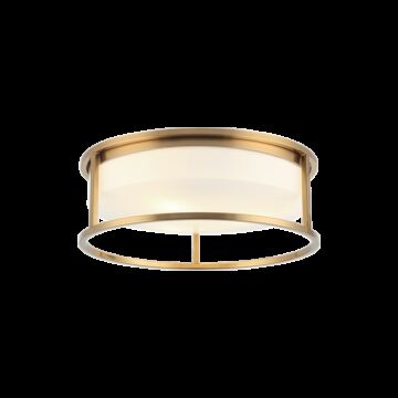 Framerton Three Light Ceiling Mount in Aged Gold Brass by Matteo Lighting
