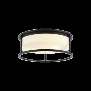 Framerton Three Light Ceiling Mount in Matte Black by Matteo Lighting
