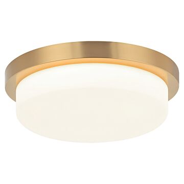 Durham LED Ceiling Mount in Aged Gold Brass by Matteo Lighting