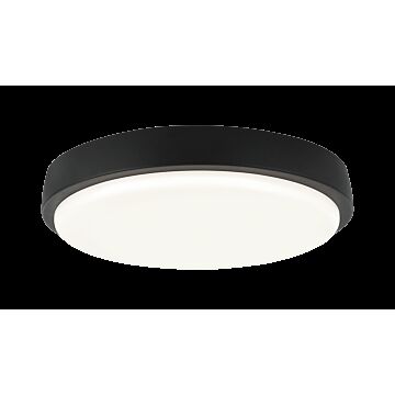Zane LED Flush Mount in Matte Black by Matteo Lighting