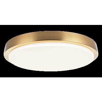 Zane LED Flush Mount in Matte Black by Matteo Lighting