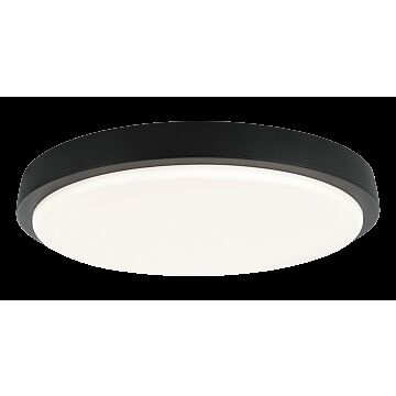 Zane LED Flush Mount in Matte Black by Matteo Lighting