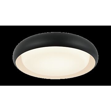 Milia LED Flush Mount in Matte Black by Matteo Lighting