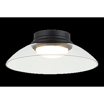 Luna LED Flush Mount in Matte Black by Matteo Lighting