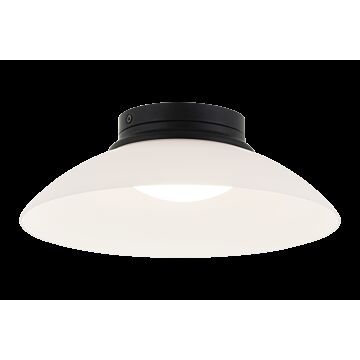 Luna LED Flush Mount in Matte Black by Matteo Lighting