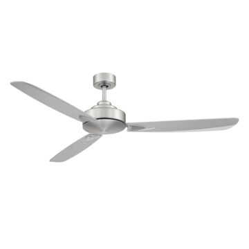  58"Ceiling Fan in Brushed Nickel by Meridian