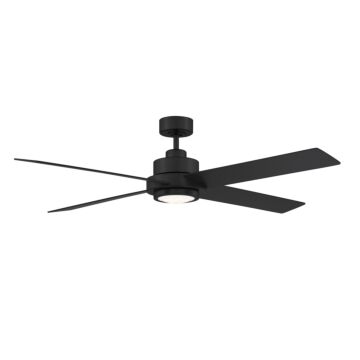Meridian 56 Inch LED Ceiling Fan in Matte Black