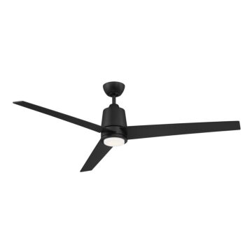 Meridian 56 Inch LED Ceiling Fan in Matte Black