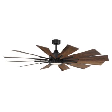 Farmhouse 60" Ceiling Fan in Matte Black by Meridian