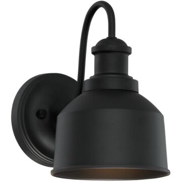 Moutd One Light Outdoor Wall Sconce in Matte Black by Meridian