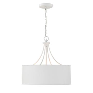 4-Light Pendant in Bisque White