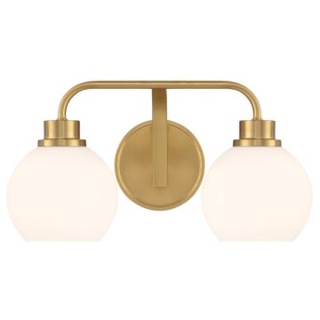  Bathroom Vanity Light in Natural Brass
