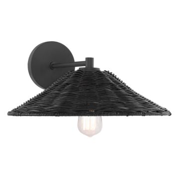  One Light Wall Sconce in Matte Black by Meridian