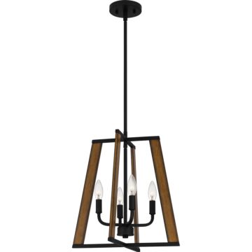 Mayline 4-Light Pendant in Matte Black