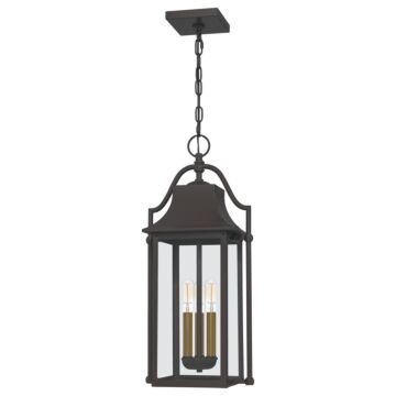 Manning Three Light Pendant in Western Bronze by Quoizel