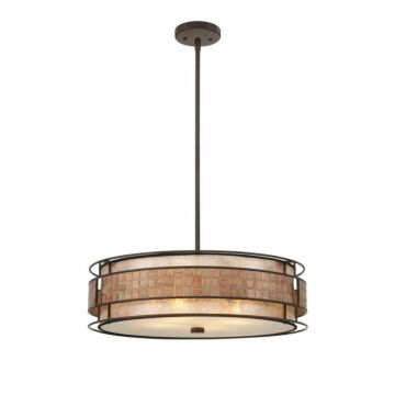 Laguna Four Light Pendant in Renaissance Copper by Quoizel