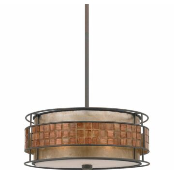 Laguna Three Light Pendant in Renaissance Copper by Quoizel