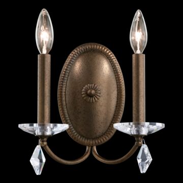 Modique Two Light Wall Sconce in Heirloom Gold by Schonbek