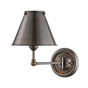  Classic No.1 by Mark D. Sikes Wall Lamp in Distressed Bronze
