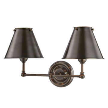  Classic No.1 by Mark D. Sikes Wall Lamp in Distressed Bronze