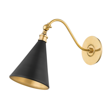 Osterley One Light Wall Sconce in Aged Antique Distressed Bronze by Hudson Valley