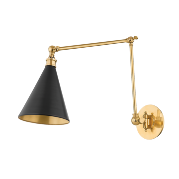 Osterley One Light Wall Sconce in Aged Antique Distressed Bronze by Hudson Valley