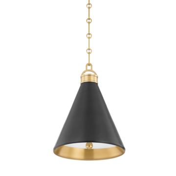 Osterley One Light Pendant in Aged Antique Distressed Bronze by Hudson Valley
