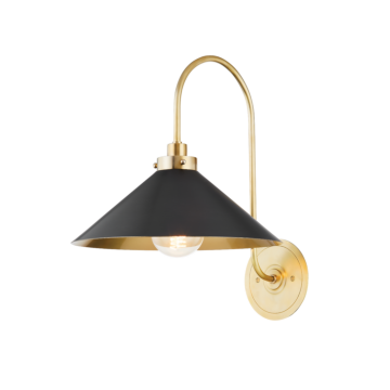 Clivedon One Light Wall Sconce in Aged Brass by Hudson Valley