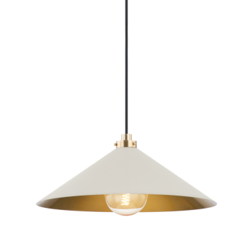 Clivedon One Light Pendant in Aged Brass by Hudson Valley