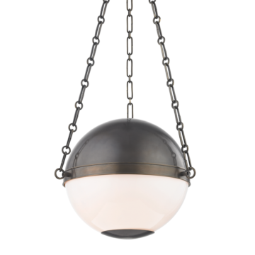 Sphere No.2 Two Light Pendant in Distressed Bronze by Hudson Valley