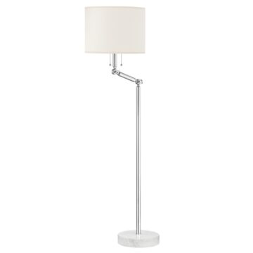 Essex Two Light Floor Lamp in Polished Nickel by Hudson Valley