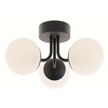 Metropolitan LED Flush Mount in Black by AFX Lighting