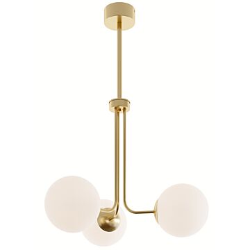 Metropolitan LED Pendant in Satin Brass by AFX Lighting